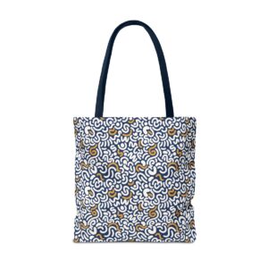 Two Color Pattern Art Tote Bag (AOP) - Image 58