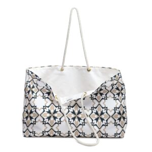 Arabic Square Mosaic Pattern Weekender Bag