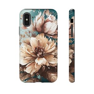 Digital Painted Flower - Tough Phone Cases - Image 4