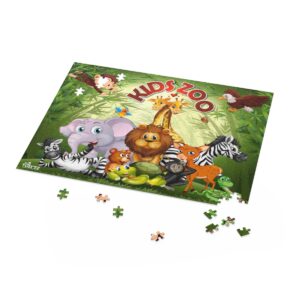 Kids Zoo Party Jigsaw Puzzle (120, 252, 500-Piece) - Image 4