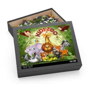 Kids Zoo Party Jigsaw Puzzle (120, 252, 500-Piece)
