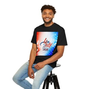 Patch Color Design for 4th of July - Unisex Garment-Dyed T-shirt - Image 170