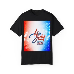Patch Color Design for 4th of July - Unisex Garment-Dyed T-shirt - Image 171