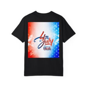 Patch Color Design for 4th of July - Unisex Garment-Dyed T-shirt - Image 172