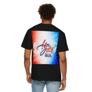 Patch Color Design for 4th of July - Unisex Garment-Dyed T-shirt - Image 181
