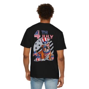 Dog Lovers 4th of July Unisex Garment-Dyed T-shirt - Image 89