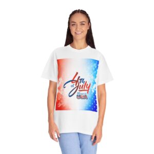 Patch Color Design for 4th of July - Unisex Garment-Dyed T-shirt - Image 19