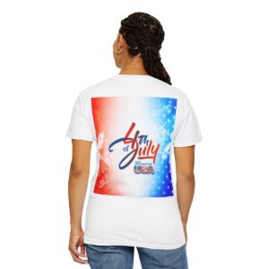 Patch Color Design for 4th of July - Unisex Garment-Dyed T-shirt - Image 21