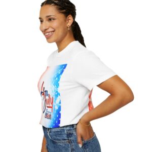 Patch Color Design for 4th of July - Unisex Garment-Dyed T-shirt - Image 22