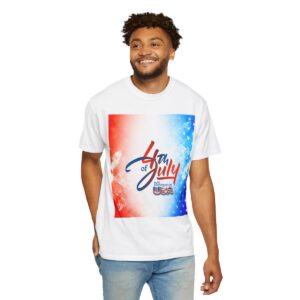 Patch Color Design for 4th of July - Unisex Garment-Dyed T-shirt - Image 24