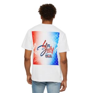 Patch Color Design for 4th of July - Unisex Garment-Dyed T-shirt - Image 25