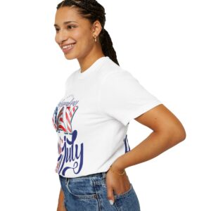 Celebrate in Style with Our Light Color Tee Featuring a Creative 4th of July Design - Unisex Garment-Dyed T-shirt - Image 21