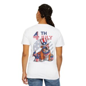 Dog Lovers 4th of July Unisex Garment-Dyed T-shirt - Image 14