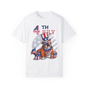 Dog Lovers 4th of July Unisex Garment-Dyed T-shirt - Image 15
