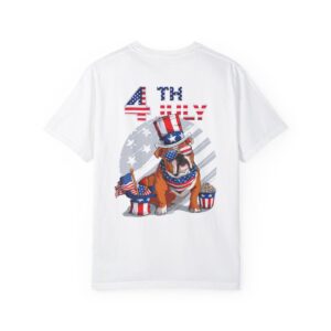 Dog Lovers 4th of July Unisex Garment-Dyed T-shirt - Image 16