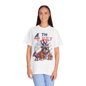 Dog Lovers 4th of July Unisex Garment-Dyed T-shirt - Image 19