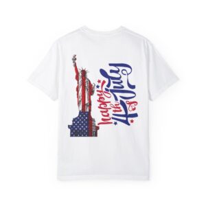 Statue of Liberty Tee for 4th of July - Unisex Garment-Dyed T-shirt - Image 16