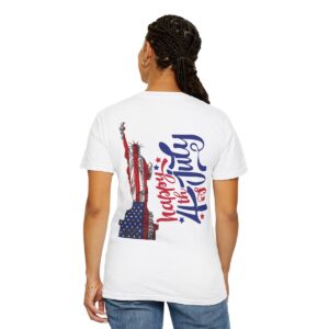 Statue of Liberty Tee for 4th of July - Unisex Garment-Dyed T-shirt - Image 21