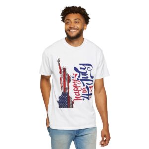 Statue of Liberty Tee for 4th of July - Unisex Garment-Dyed T-shirt - Image 23