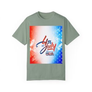 Patch Color Design for 4th of July - Unisex Garment-Dyed T-shirt - Image 93
