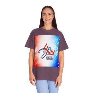 Patch Color Design for 4th of July - Unisex Garment-Dyed T-shirt - Image 201