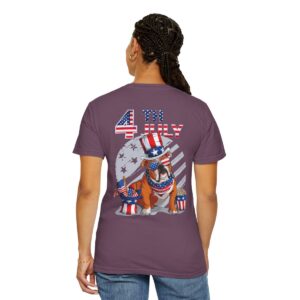 Dog Lovers 4th of July Unisex Garment-Dyed T-shirt - Image 105