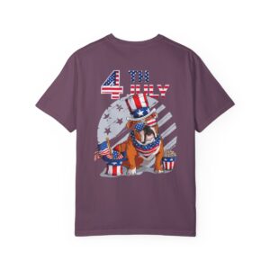 Dog Lovers 4th of July Unisex Garment-Dyed T-shirt - Image 107