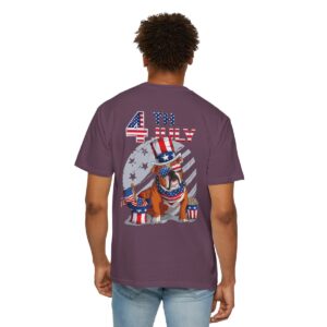 Dog Lovers 4th of July Unisex Garment-Dyed T-shirt - Image 115