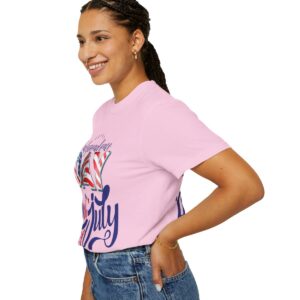 Celebrate in Style with Our Light Color Tee Featuring a Creative 4th of July Design - Unisex Garment-Dyed T-shirt - Image 60