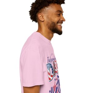 Celebrate in Style with Our Light Color Tee Featuring a Creative 4th of July Design - Unisex Garment-Dyed T-shirt - Image 64