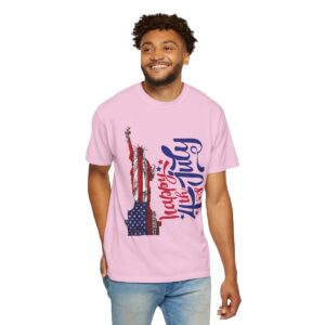 Statue of Liberty Tee for 4th of July - Unisex Garment-Dyed T-shirt - Image 62