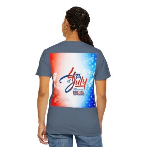 Patch Color Design for 4th of July - Unisex Garment-Dyed T-shirt - Image 164