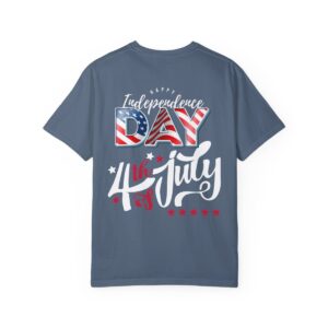 Dark Themed 4th of July Unisex Garment-Dyed T-shirt Featuring a Creative Design - Image 94