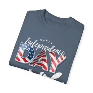 Dark Themed 4th of July Unisex Garment-Dyed T-shirt Featuring a Creative Design - Image 95