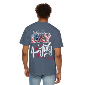 Dark Themed 4th of July Unisex Garment-Dyed T-shirt Featuring a Creative Design - Image 102