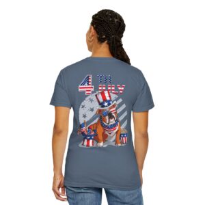 Dog Lovers 4th of July Unisex Garment-Dyed T-shirt - Image 66