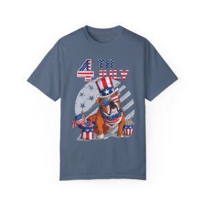 Dog Lovers 4th of July Unisex Garment-Dyed T-shirt - Image 67