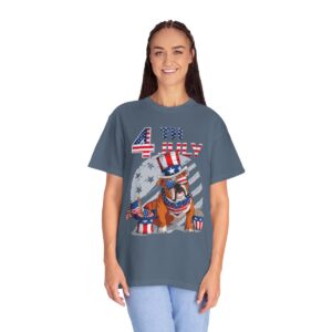 Dog Lovers 4th of July Unisex Garment-Dyed T-shirt - Image 71