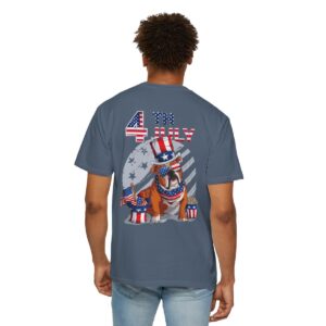 Dog Lovers 4th of July Unisex Garment-Dyed T-shirt - Image 76