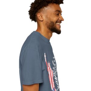 Dark Themed - Statue of Liberty 4th of July Unisex Garment - Dyed T-shirt - Image 90