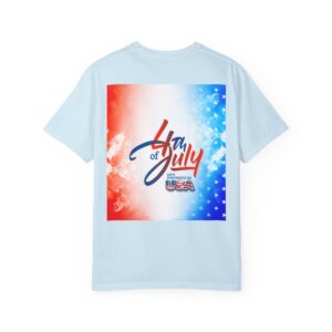 Patch Color Design for 4th of July - Unisex Garment-Dyed T-shirt - Image 133