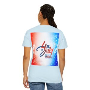 Patch Color Design for 4th of July - Unisex Garment-Dyed T-shirt - Image 138