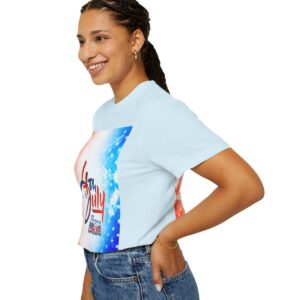 Patch Color Design for 4th of July - Unisex Garment-Dyed T-shirt - Image 139