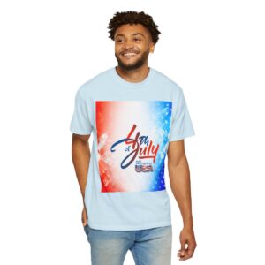 Patch Color Design for 4th of July - Unisex Garment-Dyed T-shirt - Image 141