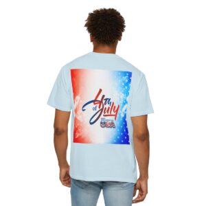 Patch Color Design for 4th of July - Unisex Garment-Dyed T-shirt - Image 142