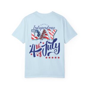 Celebrate in Style with Our Light Color Tee Featuring a Creative 4th of July Design - Unisex Garment-Dyed T-shirt - Image 42