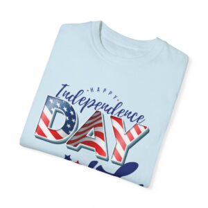 Celebrate in Style with Our Light Color Tee Featuring a Creative 4th of July Design - Unisex Garment-Dyed T-shirt - Image 43