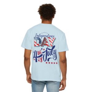 Celebrate in Style with Our Light Color Tee Featuring a Creative 4th of July Design - Unisex Garment-Dyed T-shirt - Image 50