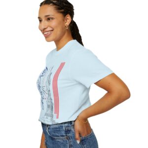 Style with Our Light Color Tee Featuring a Sleek 4th of July Design - Unisex Garment-Dyed T-shirt - Image 8