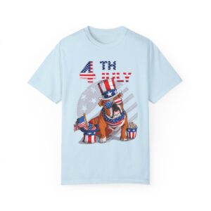 Dog Lovers 4th of July Unisex Garment-Dyed T-shirt - Image 54